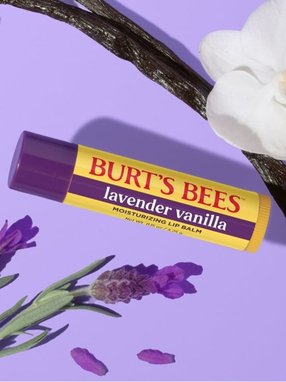 Burt's Bees Moisturizing Lip Balm — Lavender Vanilla